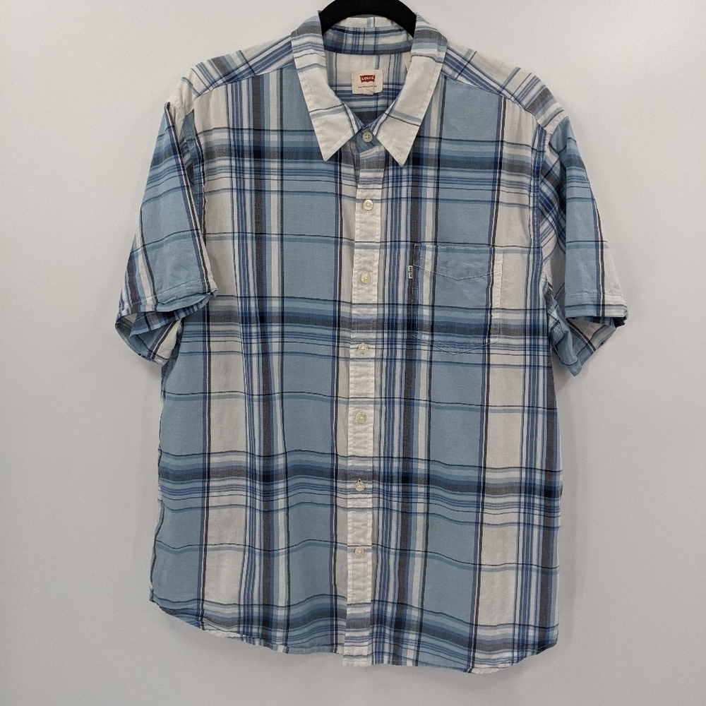 Men's LEVI'S Plaid Short Sleeve Shirt